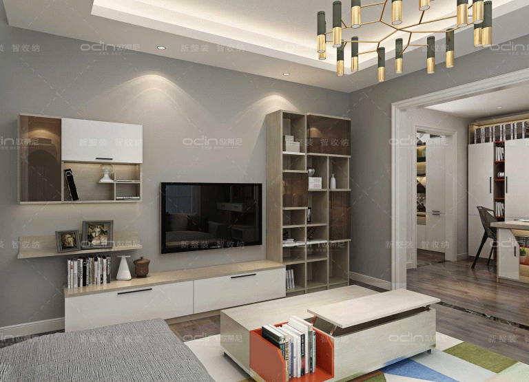 極速紅裝修風格全屋定制效果圖