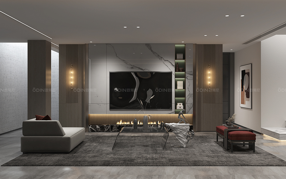 源系列裝修風格客廳電視背景效果圖大全裝修風格全屋定制效果圖大全3